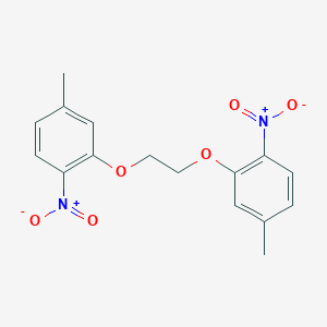 molecular formula C16H16N2O6 B109620 4-Methyl-2-[2-(5-methyl-2-nitrophenoxy)ethoxy]-1-nitrobenzene CAS No. 96315-06-9