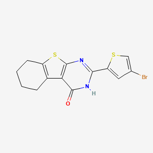 molecular formula C14H11BrN2OS2 B10962340 2-(4-bromothiophen-2-yl)-5,6,7,8-tetrahydro[1]benzothieno[2,3-d]pyrimidin-4(3H)-one 