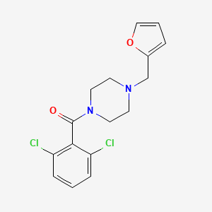 molecular formula C16H16Cl2N2O2 B10962634 (2,6-Dichlorophenyl)[4-(furan-2-ylmethyl)piperazin-1-yl]methanone 