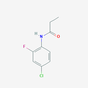 molecular formula C9H9ClFNO B10962760 N-(4-chloro-2-fluorophenyl)propanamide 