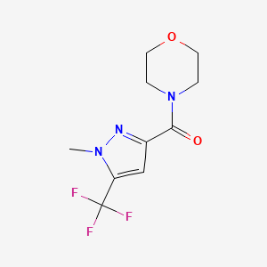 molecular formula C10H12F3N3O2 B10962818 [1-methyl-5-(trifluoromethyl)-1H-pyrazol-3-yl](morpholin-4-yl)methanone 