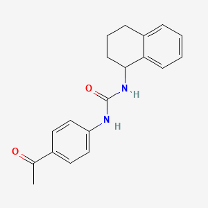 molecular formula C19H20N2O2 B10963169 1-(4-Acetylphenyl)-3-(1,2,3,4-tetrahydronaphthalen-1-yl)urea 