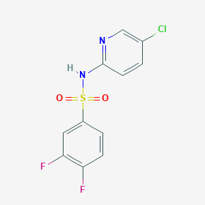 molecular formula C11H7ClF2N2O2S B10963212 N-(5-chloropyridin-2-yl)-3,4-difluorobenzenesulfonamide 