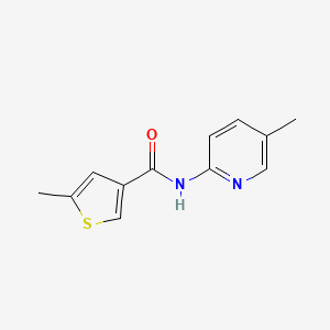 molecular formula C12H12N2OS B10963379 5-methyl-N-(5-methylpyridin-2-yl)thiophene-3-carboxamide 