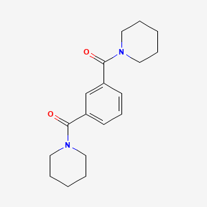 molecular formula C18H24N2O2 B10963540 Piperidino[3-(piperidinocarbonyl)phenyl]methanone 