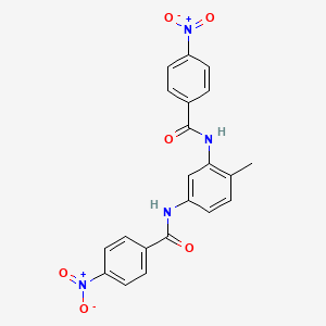 molecular formula C21H16N4O6 B10963651 N,N'-(4-methylbenzene-1,3-diyl)bis(4-nitrobenzamide) 