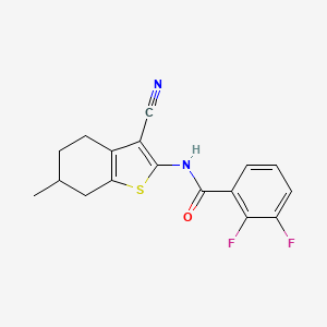 molecular formula C17H14F2N2OS B10963658 N-(3-cyano-6-methyl-4,5,6,7-tetrahydro-1-benzothiophen-2-yl)-2,3-difluorobenzamide 
