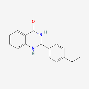 molecular formula C16H16N2O B10963940 2-(4-ethylphenyl)-2,3-dihydro-1H-quinazolin-4-one 