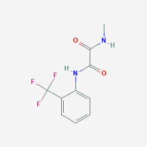 molecular formula C10H9F3N2O2 B10964292 N-methyl-N'-[2-(trifluoromethyl)phenyl]ethanediamide 