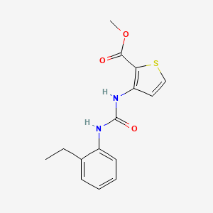 molecular formula C15H16N2O3S B10964386 Methyl 3-{[(2-ethylphenyl)carbamoyl]amino}thiophene-2-carboxylate 