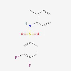 molecular formula C14H13F2NO2S B10964393 N-(2,6-dimethylphenyl)-3,4-difluorobenzenesulfonamide 