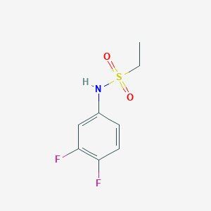 molecular formula C8H9F2NO2S B10964492 N-(3,4-difluorophenyl)ethanesulfonamide 