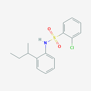 molecular formula C16H18ClNO2S B10964828 N-[2-(butan-2-yl)phenyl]-2-chlorobenzenesulfonamide 