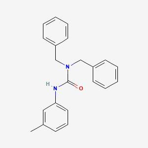 molecular formula C22H22N2O B10964843 1,1-Dibenzyl-3-(3-methylphenyl)urea CAS No. 86764-29-6