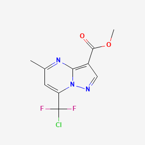 molecular formula C10H8ClF2N3O2 B10964951 Methyl 7-[chloro(difluoro)methyl]-5-methylpyrazolo[1,5-a]pyrimidine-3-carboxylate 