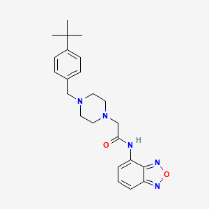 molecular formula C23H29N5O2 B10965269 N-(2,1,3-benzoxadiazol-4-yl)-2-[4-(4-tert-butylbenzyl)piperazin-1-yl]acetamide 