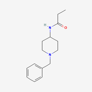molecular formula C15H22N2O B10965455 N-(1-benzylpiperidin-4-yl)propanamide CAS No. 139062-93-4