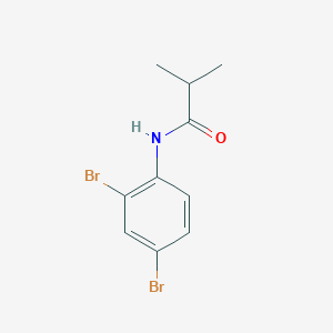 molecular formula C10H11Br2NO B10965663 N-(2,4-dibromophenyl)-2-methylpropanamide 