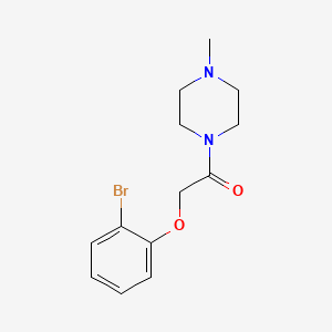 molecular formula C13H17BrN2O2 B10965788 2-(2-Bromophenoxy)-1-(4-methylpiperazin-1-yl)ethanone 