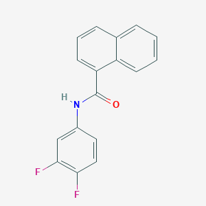 molecular formula C17H11F2NO B10965857 N-(3,4-difluorophenyl)naphthalene-1-carboxamide 