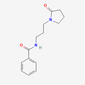 molecular formula C14H18N2O2 B10966091 N-[3-(2-oxopyrrolidin-1-yl)propyl]benzamide 