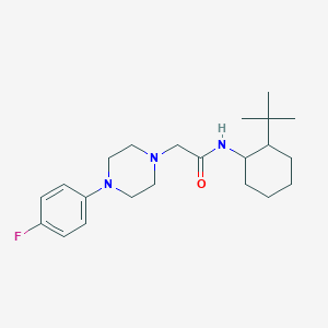 molecular formula C22H34FN3O B10966220 N-(2-tert-butylcyclohexyl)-2-[4-(4-fluorophenyl)piperazin-1-yl]acetamide 