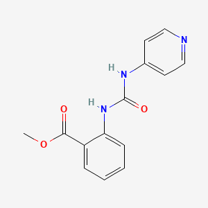 molecular formula C14H13N3O3 B10966284 Methyl 2-[(pyridin-4-ylcarbamoyl)amino]benzoate 