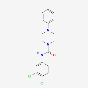 molecular formula C17H17Cl2N3O B10966426 N-(3,4-dichlorophenyl)-4-phenylpiperazine-1-carboxamide 