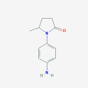 molecular formula C11H14N2O B109670 1-(4-Aminophenyl)-5-methylpyrrolidin-2-one CAS No. 13691-28-6