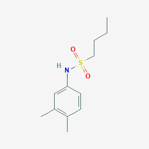 molecular formula C12H19NO2S B10967609 N-(3,4-dimethylphenyl)butane-1-sulfonamide 