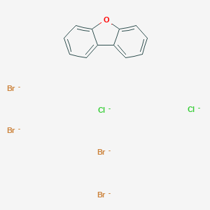 molecular formula C12H8Br4Cl2O-6 B010968 Tetrabromodichlorodibenzofuran CAS No. 107207-44-3