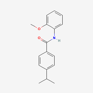 molecular formula C17H19NO2 B10968318 N-(2-methoxyphenyl)-4-(propan-2-yl)benzamide 