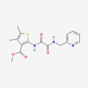 molecular formula C16H17N3O4S B10968409 Methyl 4,5-dimethyl-2-({oxo[(pyridin-2-ylmethyl)amino]acetyl}amino)thiophene-3-carboxylate 