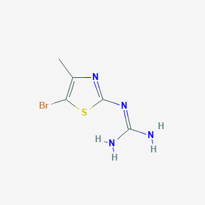 molecular formula C5H7BrN4S B109692 N-(5-Bromo-4-methyl-1,3-thiazol-2-yl)guanidine CAS No. 175136-87-5