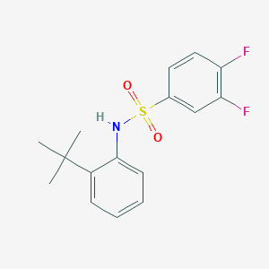 molecular formula C16H17F2NO2S B10969866 N-(2-tert-butylphenyl)-3,4-difluorobenzenesulfonamide 