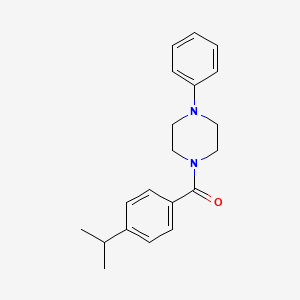 molecular formula C20H24N2O B10969948 (4-Phenylpiperazin-1-yl)[4-(propan-2-yl)phenyl]methanone 