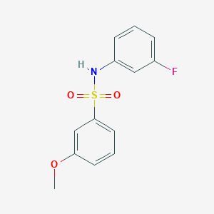 molecular formula C13H12FNO3S B10970020 N-(3-fluorophenyl)-3-methoxybenzenesulfonamide 