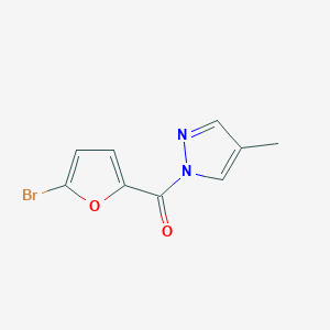 molecular formula C9H7BrN2O2 B10970145 (5-bromofuran-2-yl)(4-methyl-1H-pyrazol-1-yl)methanone 