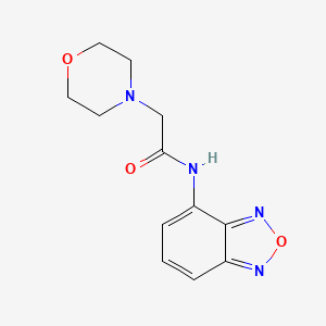 molecular formula C12H14N4O3 B10970202 N-(2,1,3-benzoxadiazol-4-yl)-2-(morpholin-4-yl)acetamide 