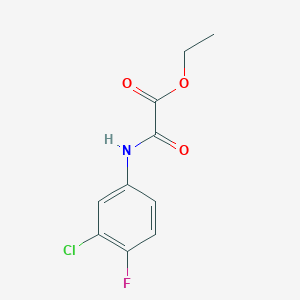 molecular formula C10H9ClFNO3 B10970369 Ethyl [(3-chloro-4-fluorophenyl)amino](oxo)acetate CAS No. 69066-02-0