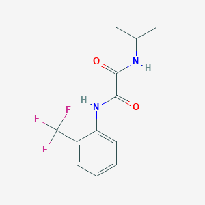 molecular formula C12H13F3N2O2 B10970375 N-(propan-2-yl)-N'-[2-(trifluoromethyl)phenyl]ethanediamide 