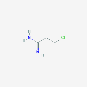 molecular formula C3H7ClN2 B010971 3-Chloropropanimidamide CAS No. 106492-71-1