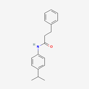 molecular formula C18H21NO B10971061 3-phenyl-N-[4-(propan-2-yl)phenyl]propanamide 