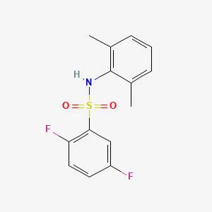 molecular formula C14H13F2NO2S B10971156 N-(2,6-dimethylphenyl)-2,5-difluorobenzenesulfonamide 