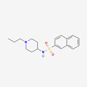 molecular formula C18H24N2O2S B10971260 N-(1-propylpiperidin-4-yl)naphthalene-2-sulfonamide 