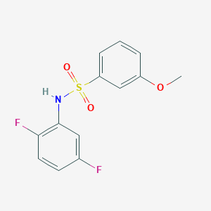 molecular formula C13H11F2NO3S B10971402 N-(2,5-difluorophenyl)-3-methoxybenzenesulfonamide 