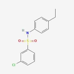 molecular formula C14H14ClNO2S B10971410 3-chloro-N-(4-ethylphenyl)benzenesulfonamide 