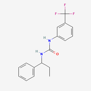 molecular formula C17H17F3N2O B10971475 1-(1-Phenylpropyl)-3-[3-(trifluoromethyl)phenyl]urea 