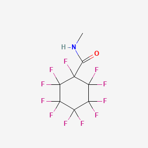 molecular formula C8H4F11NO B10971783 1,2,2,3,3,4,4,5,5,6,6-undecafluoro-N-methylcyclohexanecarboxamide 