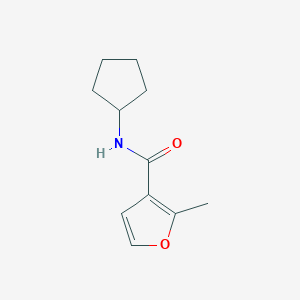 molecular formula C11H15NO2 B10971805 N-cyclopentyl-2-methylfuran-3-carboxamide 